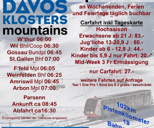 Skiexpress Davos Klosters Carandi